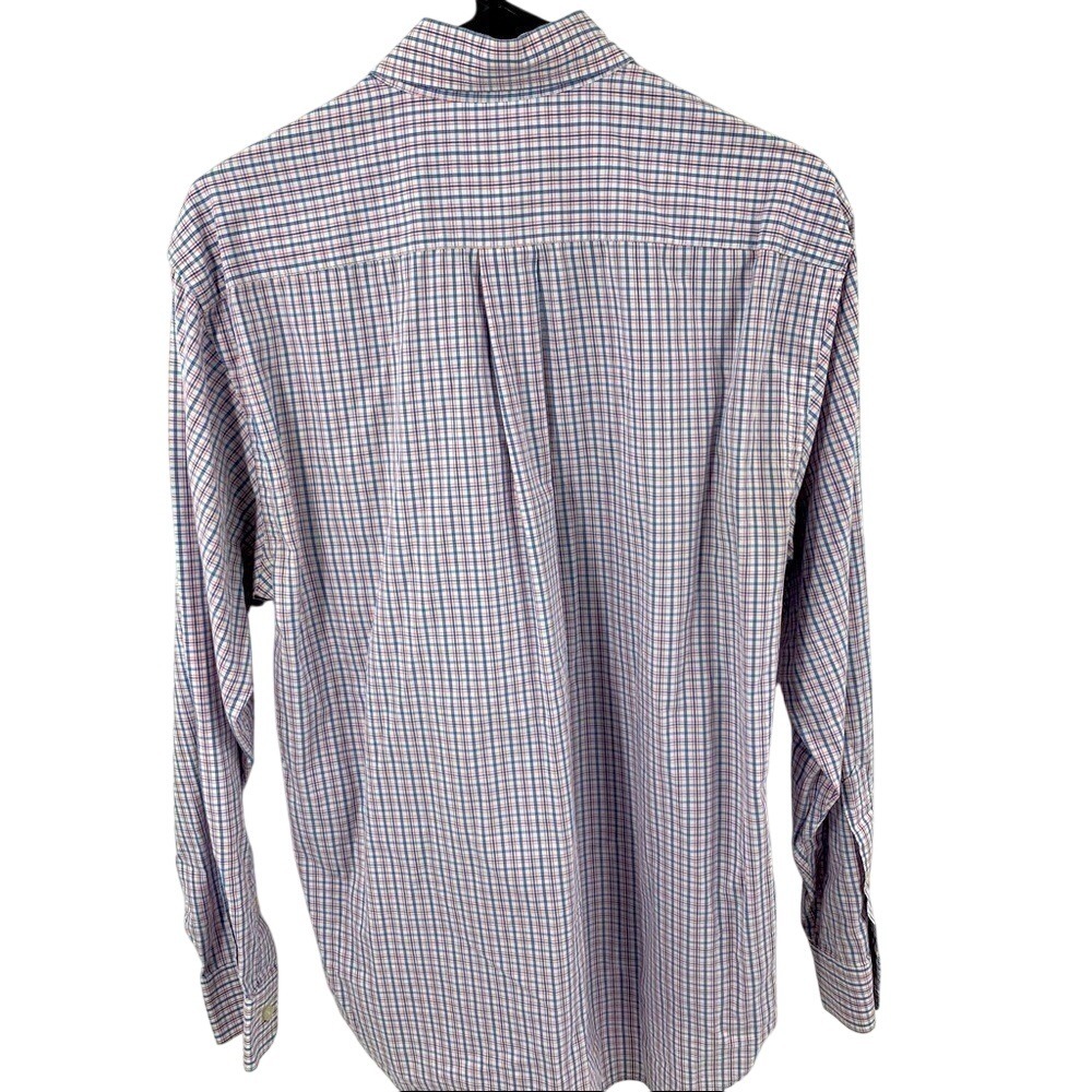 Vineyard Vines Mens Tucker Shirt Small Pink Blue Plaid Long Sleeve Button Down - Picture 2 of 7